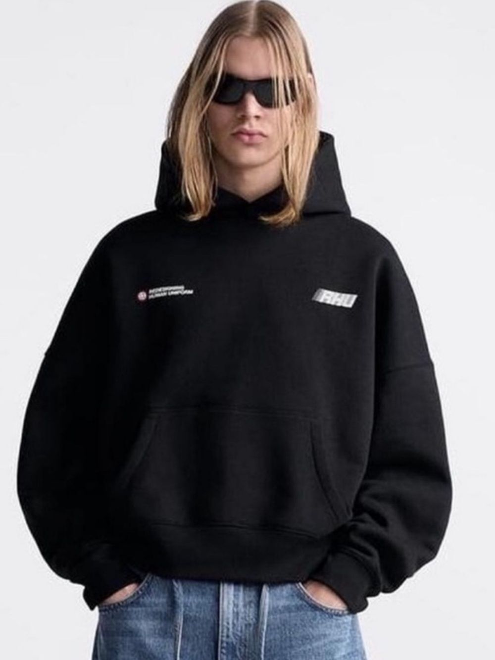Zara X Rhuigi Collab XL Cropped Hoodie
